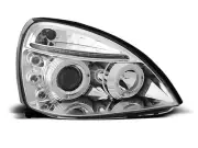 Phares for Renault CLIO 2 II 01-05 Angel Eyes Chrome Livraison Gratuite LPRE13WM