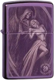 Zippo High Polish Purple Anne Stokes 29717