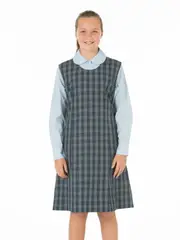 Grey & Blue Plaid Tunic