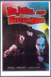 Modern FILM POSTER Postcard: Dr JEKYLL & Sister HYDE (Hammer Film, 1971)