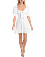 Madison Miles Tie Front Mini Dress