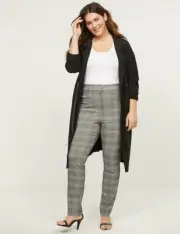 Lane Bryant 4-Season Straight Leg Pant Glen Plaid Plus Size 20 NWT
