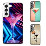 For Samsung S7 S8 S9 S10 S20 Plus Lite glaring effects martini glass Glossy Case