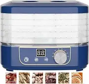 Food Dehydrator with 5 Removable Trays, Electric Fruit Dryer with Adjustable Temperature Control from 35-70°C, Max 72h, Food Dehydrator Machine for Healthy Snacks, Dried Meats, Pet Treats