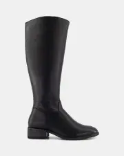 Shelly Shen Tycoon/Black Leather Womens Boots 37