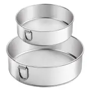 Sieve 6-Inch, 8-Inch Sieves Fine Mesh Strainer Set of 2 Stainless Steel Sifte...