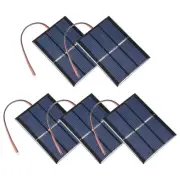 5X 0.65W 1.5V Solar Panel Module DIY POLY with 145mm Wire