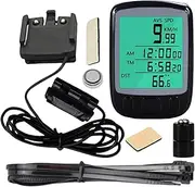 Bicycle Odometer and Speedometer - Bicycle Speedometer Odometer Wired Bicycle Odometer LCD Display | Bike Odometer and Speedometer Easy Installation Portable Bicycle Odometer with Clear