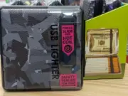 Smokezilla Cigarette Case W/Built In USB Rechargeable Coil Lighter Dark Camo