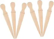 6pcs Wooden Garden Hole Punch Tool Comfortable Grip for Planting and Digging Durable Soil Digger for Gardening Enthusiasts and Professionals