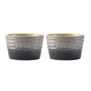 Baccarat Le Connoisseur Set of 2 Stoneware Ramekins 9cm - Clearance