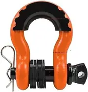 Shackles Winch Rope Universal Accessories Car Trailer Towing Hook Anti-Dislodgement B&uckle(Orange)