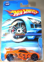 2006 Hot Wheels Collector #209 MS-T SUZUKA Orange w/Blue 10 Spoke Wheels 06 Card