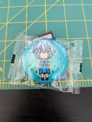 Neon Genesis Evangelion Button Pin - Rei Kensuke - Bandai Gashapon