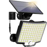 106 LED Solar Motion Sensor Light Outdoor IP65 Wall Security Garden Flood Lamp