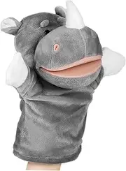 Kisangel Animal Plush Hand Puppet Cute Soft Plush Material for Storytelling Classroom Activities and Role Playing Fun