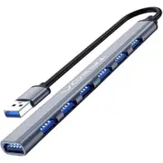 7 Ports USB Hub 3.0 Splitter Extender Extension Laptop PC MacBook iMac Surface