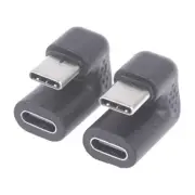 180 Degree Right Angle USB 3.1 Type C Male To Female USB-C Converter Ada-'UU