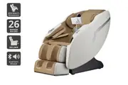 Kogan S1 Pro Zero-Gravity Heated Shiatsu Massage Recliner Chair (White/Tan)
