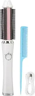 Curling Iron, Curling Iron Brush, Wireless Curling Brush, 3 Temperature Settings Prevent Static Anions, USB Rechargeable Electric Curling Comb