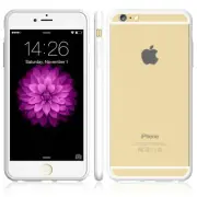 iPhone 6S Plus,6 Plus case Bumper Case Cover Protective Frosted Clear Hard WHITE