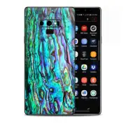 Skins Decal Wrap for Samsung Note 9 - Abalone Ripples Green Blue Purple