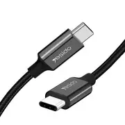 CA29 60W QC3.0 PD3.0 USB Type C to Type C Cable with Cable Collector For Samsung S10 S9 S8 Note 9 Fast Charger Data Cable For MacBook USB C Cable