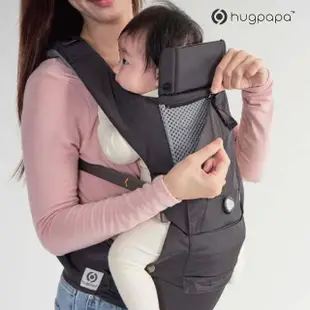 【hugpapa】DIAL-FIT PRO3合1韓國嬰兒透氣減壓背帶 新生兒腰凳(奢華全配組 防風保暖罩 口水巾 睡罩組)