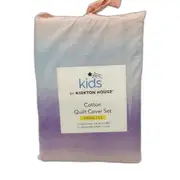 Kids by Kirkton House Multicoloured TyeDie Cotton Quilt Cover Set Single Bed NEW