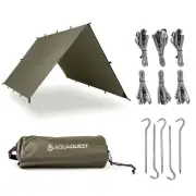 AquaQuest Safari Camping Tarp - Lightweight Durable Rain Fly - Waterproof Cam...
