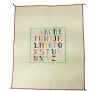 Finished Ready to Frame Cross Stitch Alphabet Sampler ABC Handmade Hand Stitched