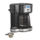 Hamilton Beach 2-Way Programmable Coffee Maker, Single-Serve & 12-Cup Pot, Glass