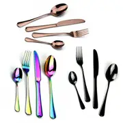 Salesbay Cutlery Set 16-60 Piece Stainless Steel Knife Fork Spoon
