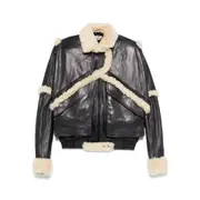 [Magda Butrym] Magda Butrym Shearing Jacket 36 FR BLUE