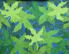 PAINTING WATERCOLOR 11X14 AND MAT 16X20 LEAVES SPRING GREEN BLUE ORIGNAL ART