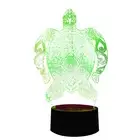3D 7-Color Charging LED Night Light Table Lamp Touch Switch Cute Sea Turtles