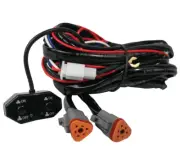 DragonFire Racing Black Dual Hi-Intensity Driving Light Harness - 522029