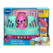 VTech Glam And Go Puppy Salon And Carrier With Grooming Tools Lights & Sounds
