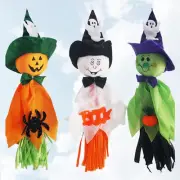 6 Pcs Scarecrow Witch Cauldron Halloween Horror Ghost Party Decoration Child