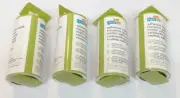 (4) Honey Can Do Extra Sticky Pet Hair Lint Roller Remover 60 Sheets Refill