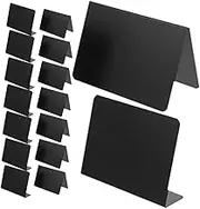 SHOWERORO 12pcs Mini Erasable Blackboard Signs Tabletop Memo Boards for Weddings Parties Home Decor Notices Reusable Chalkboard Message Boards