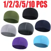 1-10 Pieces Skull Caps Helmet Liner Soft Cap Running Hat Lot for Cycling Fishing