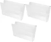 Zerodeko 3Pcs Clear Plastic Cassette Tape Storage Box Transparent Audio Cassette Holder for Safe Storage and Organization for Home Office Collectors and DIY Projects