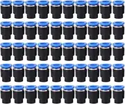 Air Pipe Plug Pneumatic Cap Mechanical Parts Plastic Brass Quick Insert PPF 50PCs