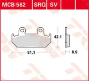 TRW Lucas Brake pad MCB562