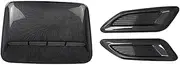 Aswalling Car Air Flow Intake Hood Scoop Vent Bonnet Decor Cover Center Side Air Outlet Hood Auto Exterior Accessories Universal A