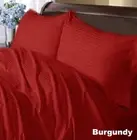 Glorious Bedding Fitted Sheet 1 PC 1000TC Extra Deep Wall AU Double Strip Colors