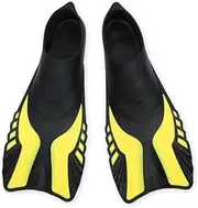 qwmvhfg, Adult's Full Foot Short Water Fins Scuba Diving Swim Training Flippers Swimming Fins Kid's Foot Fins Flippers