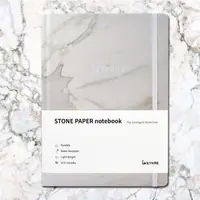 在飛比找金石堂優惠-[imSTONE石頭紙禮品] 磊積精裝筆記本－A5－白大理石