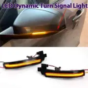 2x Dynamic Side Mirror Turn Signal Lights for Volvo S60 V40 V60 S80 II V70 III